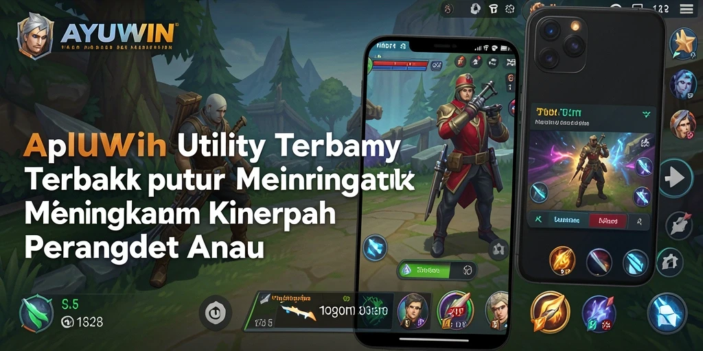 Tampilan utama AYUWIN dengan berbagai fitur Utility yang bermanfaat.