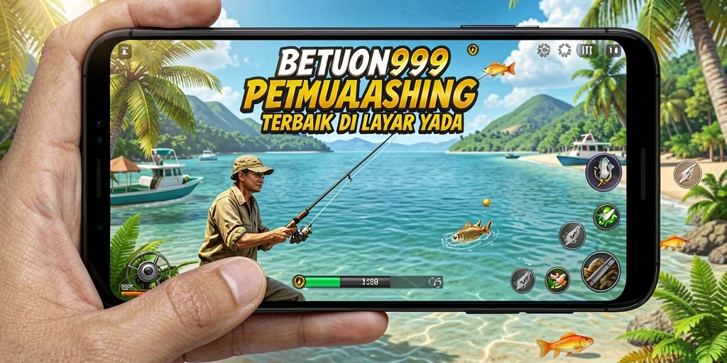 Gameplay BETON999 yang mendebarkan dengan pemandangan perairan yang indah.