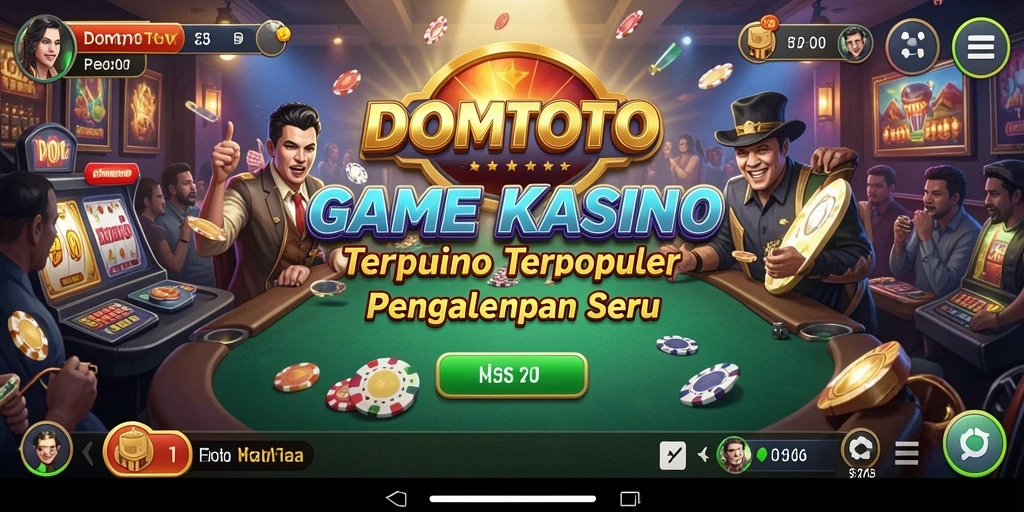 Tampilan screenshot gameplay <strong>DOMTOTO</strong> dengan desain menarik dan fitur permainan yang seru.