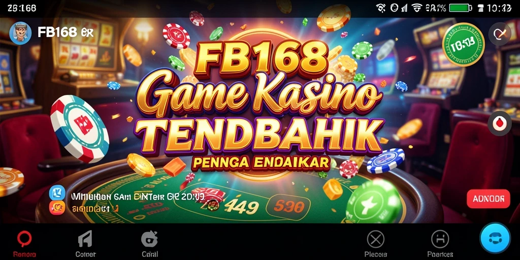 Screenshot utama FB168 menampilkan gameplay mendebarkan kasino.