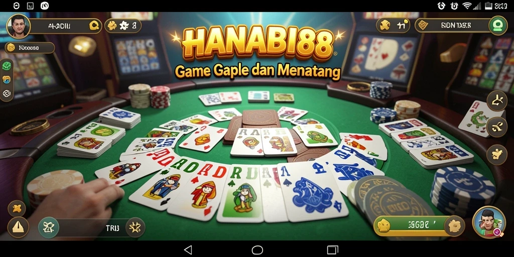Tampilan gameplay seru dalam HANABI88 yang menantang.