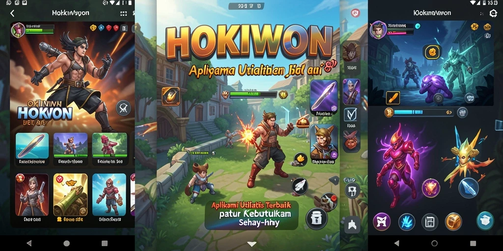 Tampilan antarmuka HOKIWON menunjukkan kemudahan penggunaan dan fitur menarik.