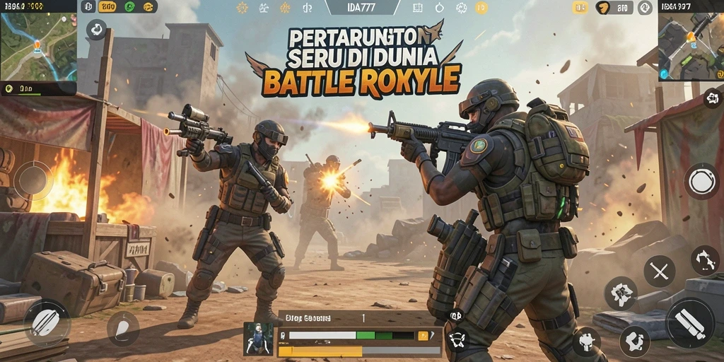 Gameplay IDA777 yang menegangkan dalam mode Battle Royale.