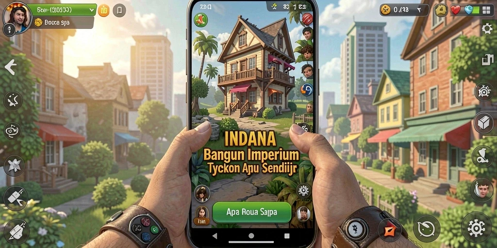 Tampilan gameplay Tycoon yang menarik dan menantang.