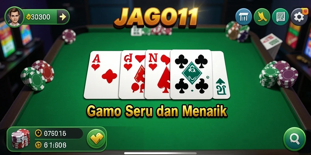 Tangkapan layar permainan JAGO11 yang menampilkan aksi seru Domino.
