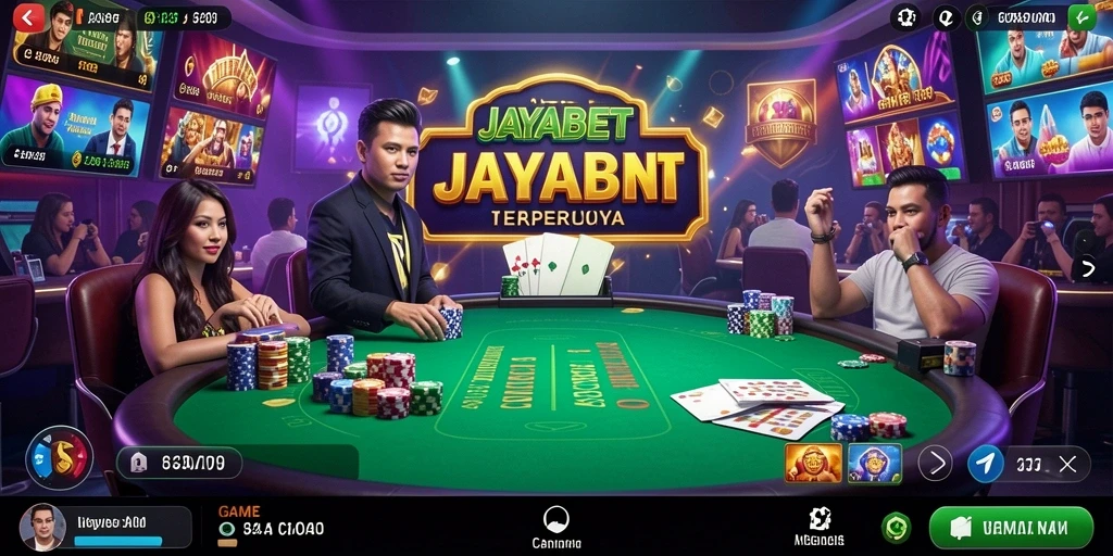 Tampilan gameplay Live Casino JAYABET dengan dealer profesional.