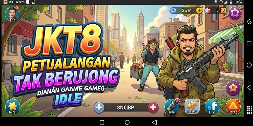 Tampilan gameplay menarik dari JKT8 yang menyajikan karakter dan dunia fantastis.