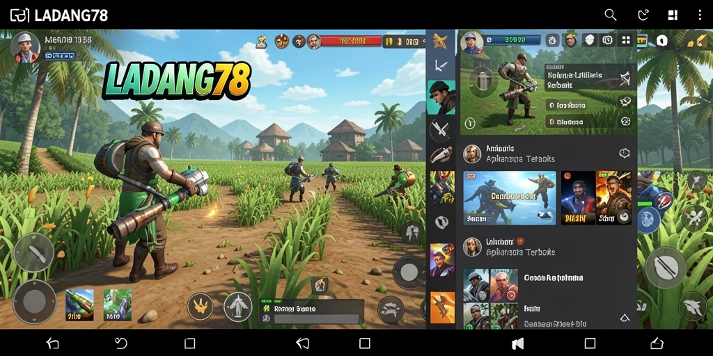 Screenshot LADANG78 menunjukkan fitur pengorganisasian yang efektif.