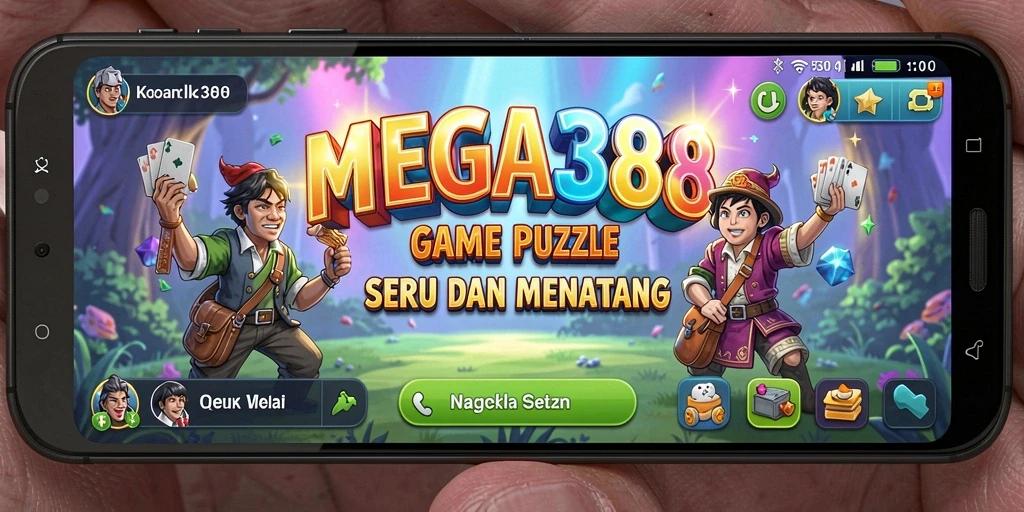 Screenshot gameplay MEGA388 yang menampilkan tantangan Puzzle.