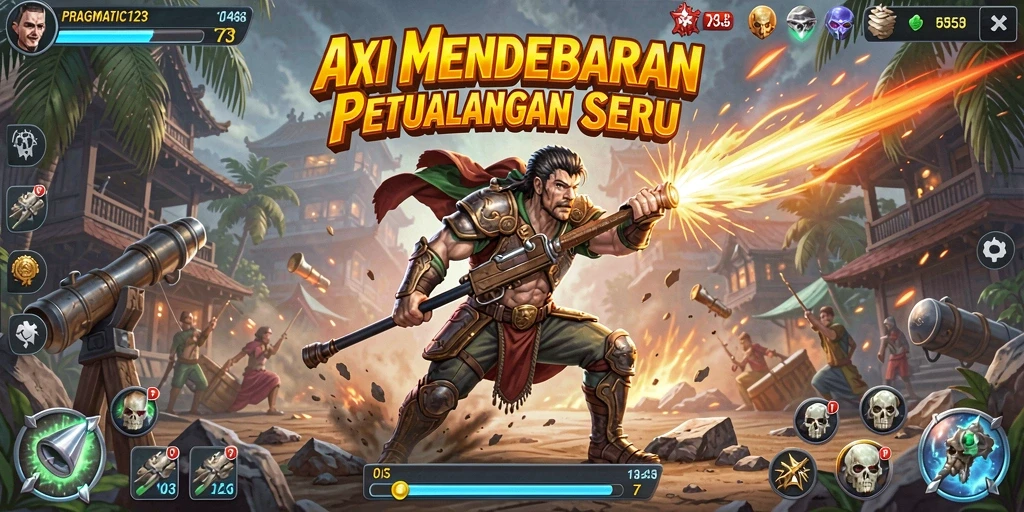 Tangkapan layar gameplay PRAGMATIC123 menampilkan aksi pertempuran mendebarkan.
