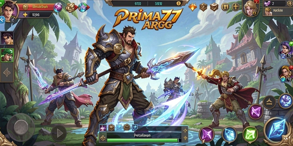 Tampilan menarik gameplay ARPG yang mendebarkan di PRIMA77.