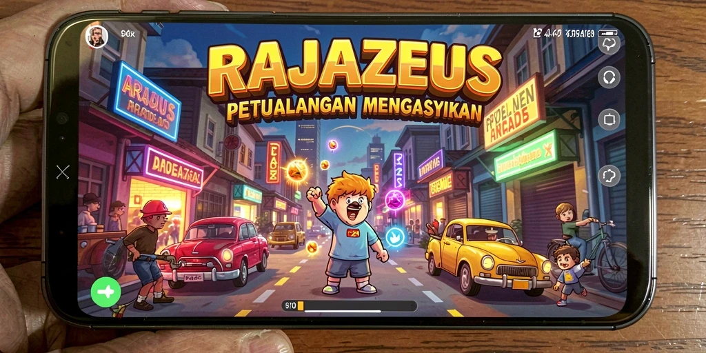Gameplay seru RAJAZEUS yang penuh tantangan dan keseruan.