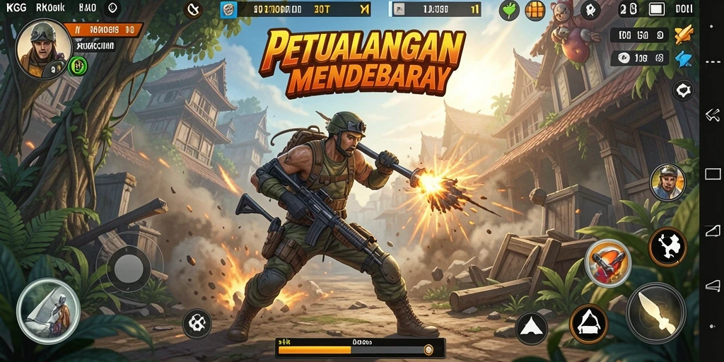 Tampilan gameplay RKGG yang menegangkan dan penuh aksi.