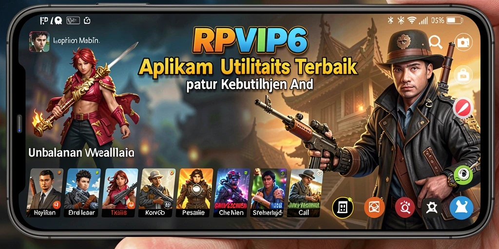 Screenshot utama RPVIP6 menampilkan antarmuka aplikasi Utility yang intuitif.