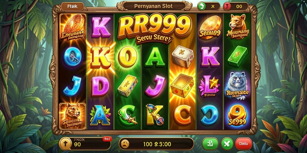 Tampilan gameplay slot RR999 yang mengasyikkan dan penuh warna.
