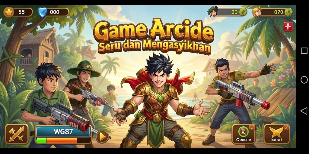Tampilan gameplay seru dari WG87 dengan tantangan menarik.
